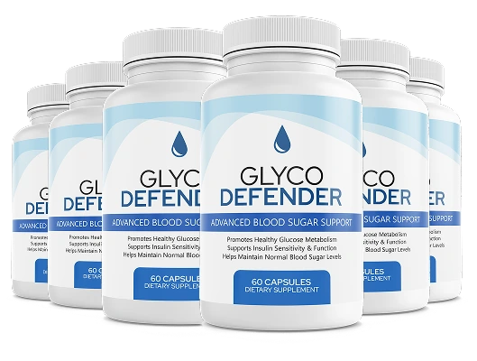 Glyco Defender bottles shown as a multi-bottle package